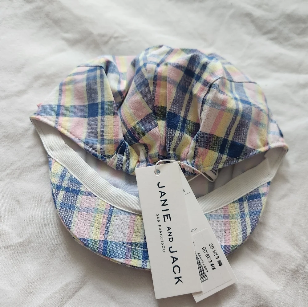 Janie and Jack Gingham Driver Cap